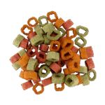 Gustări vegane pentru câini cu spanac, dovleac și sfeclă, 1 cm – Braaaf Vegan Snack Mixed Hoops - imagine 3