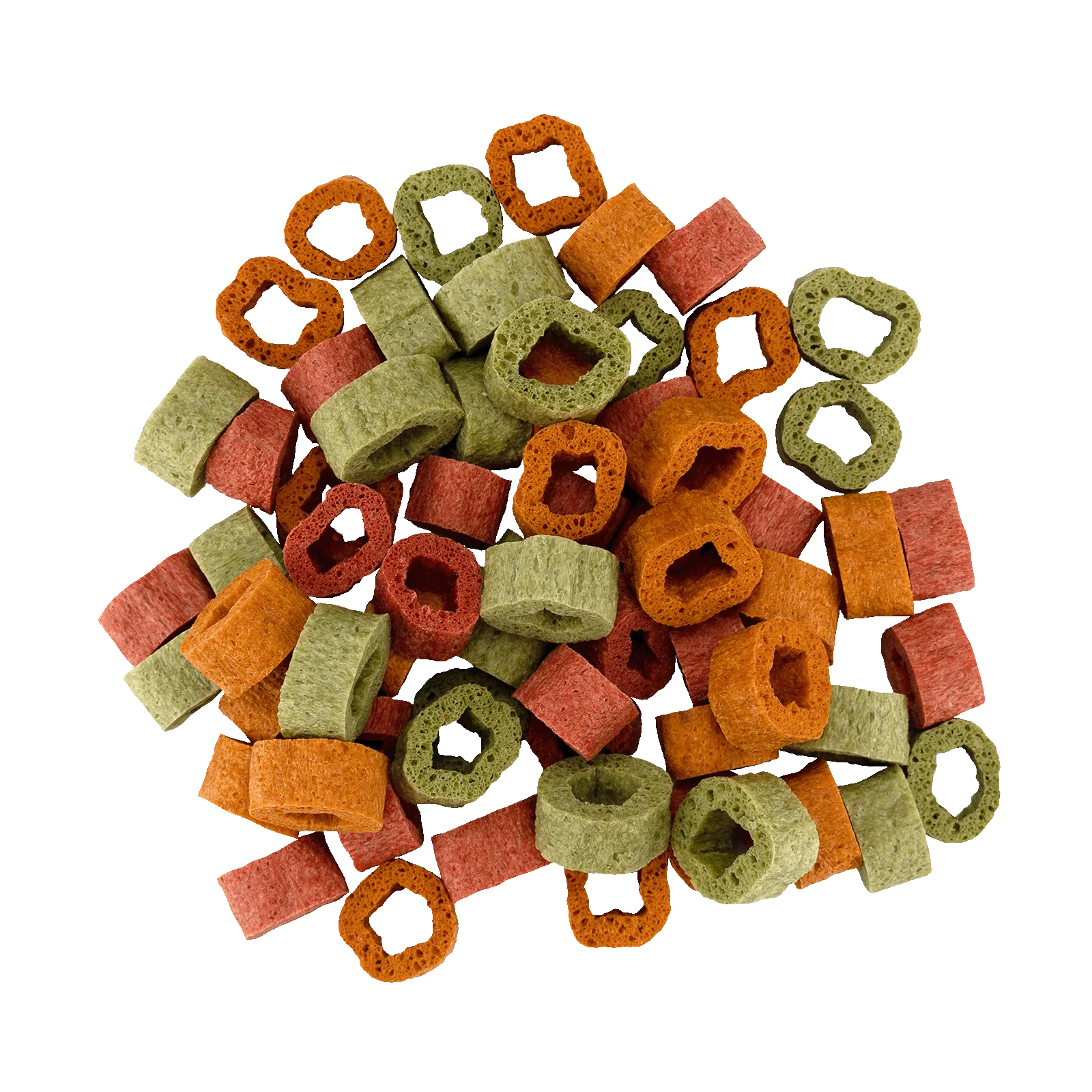 Gustări vegane pentru câini cu spanac, dovleac și sfeclă, 1 cm – Braaaf Vegan Snack Mixed Hoops - imagine 3
