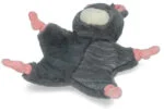 Jucărie de pluș în formă de iepure pentru câini, cu piuitoare – Bunny Puppy Crunchy Knot - imagine 4