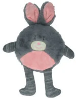 Jucărie de pluș pentru câini în formă de iepure, cu chițăitoare – Bunny Puppy Flat Rabbit - imagine 3