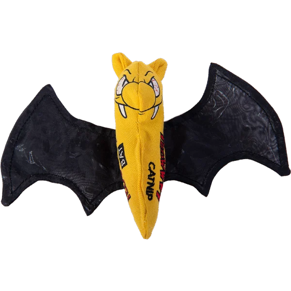 Jucărie liliac pentru pisici cu iarba mâței și aripi foșnitoare – Yeowww! Cat Bat