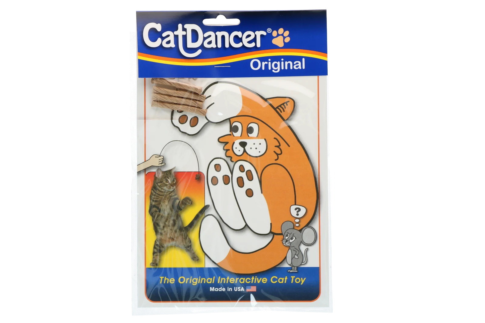 Jucărie interactivă pentru pisici cu fir flexibil, aprox. 90 cm – Cat Dancer Original - imagine 1