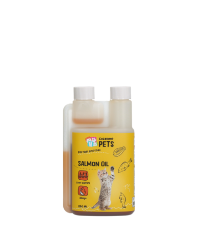 Ulei de somon pentru pisici cu Omega 3 și Omega 6, 250 ml – Excellent Pets Cat Salmon Oil