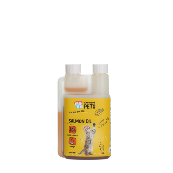 Ulei de somon pentru pisici cu Omega 3 și Omega 6, 250 ml – Excellent Pets Cat Salmon Oil