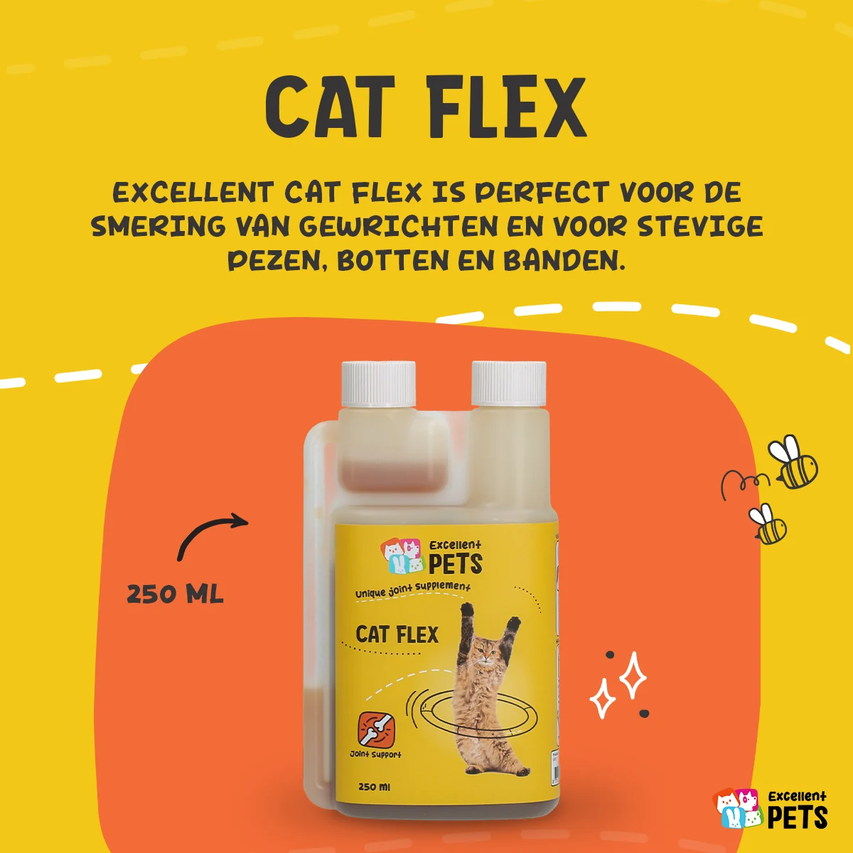 Supliment pentru articulațiile pisicilor, lichid, 250 ml – Excellent Pets Cat Flex - imagine 6