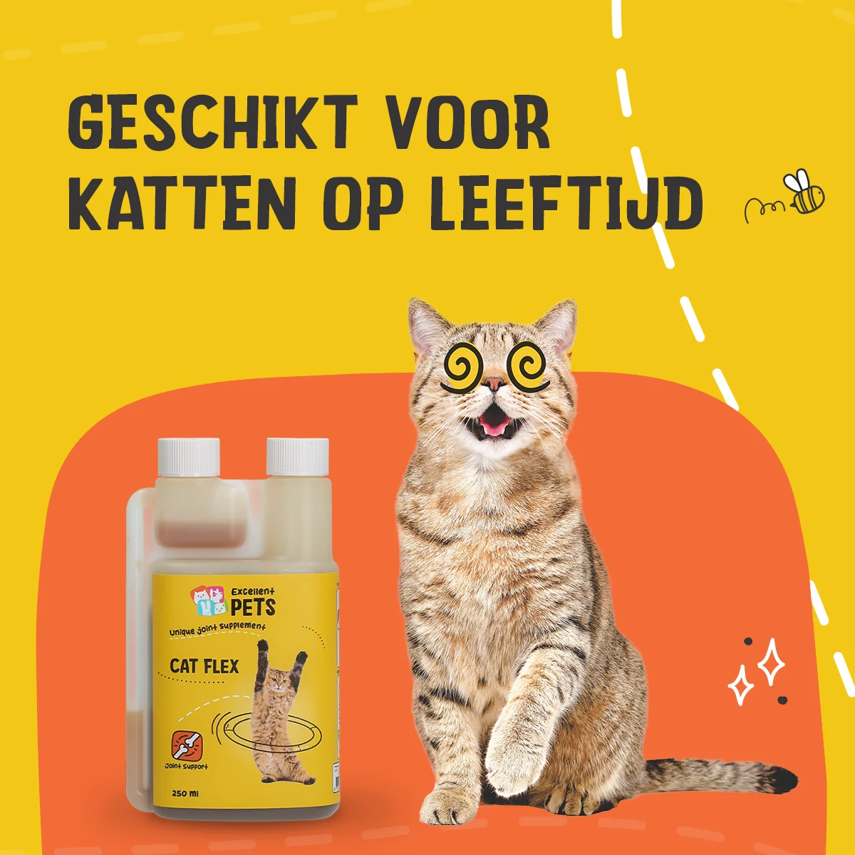Supliment pentru articulațiile pisicilor, lichid, 250 ml – Excellent Pets Cat Flex - imagine 2