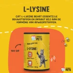 Pulbere de lizină pentru pisici cu vitamina B6, 100 g – Excellent Pets L-Lysine - imagine 5