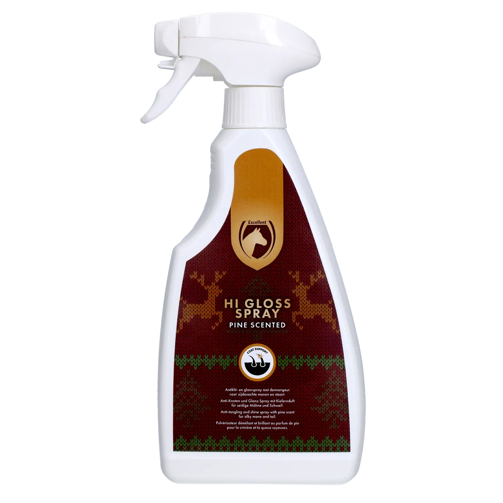 Spray pentru strălucirea și descurcarea coamei, 500 ml – Excellent Horse Christmas Hi Gloss Spray - imagine 1
