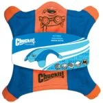 Frisbee pentru câini din pânză, cu lăbuțe luminoase, 24 x 24 cm – Chuckit! Flying Squirrel M