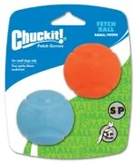 Minge din cauciuc pentru câini, Ø 5 cm, 2 bucăți – Chuckit! Fetch Ball S