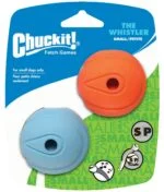 Mingi pentru câini cu fluier, S, ø 5 cm, 2 bucăți – Chuckit! The Whistler