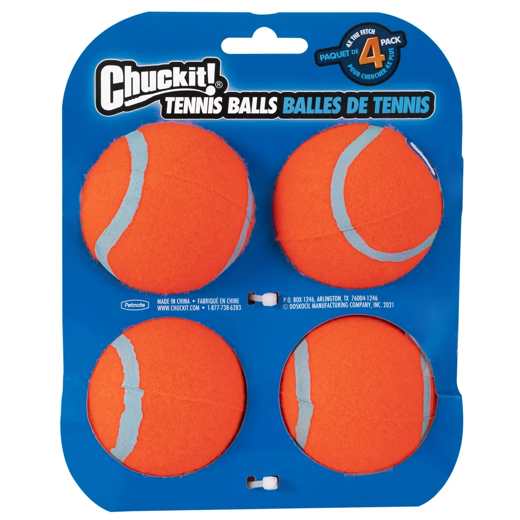 Minge de tenis pentru câini M, ø 6 cm, 4 bucăți, plutitoare – Chuckit! Tennis Ball - imagine 2