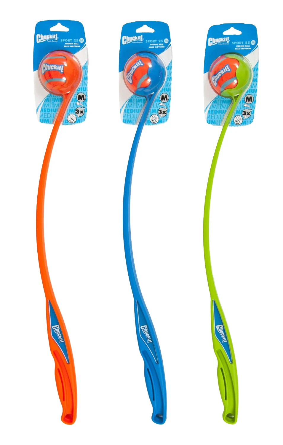 Lansator de mingi pentru câini M cu minge de tenis, 63 cm – Chuckit! Sport Launcher - imagine 1