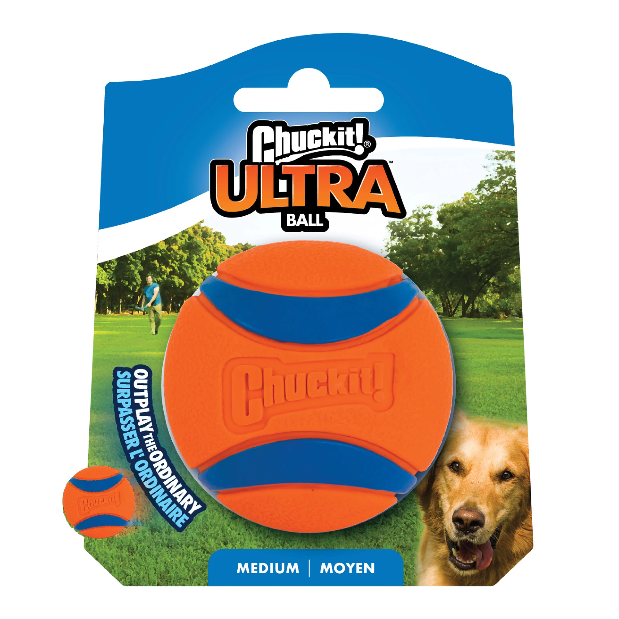CHUC170015.jpg Minge din cauciuc pentru câini M, ø 6 cm – Chuckit! Ultra Ball - imagine 1