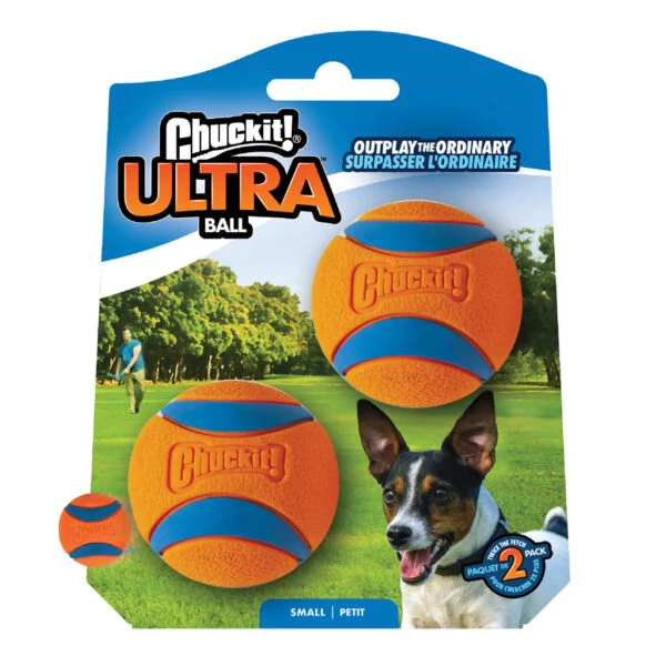 Minge din cauciuc pentru câini S, ø 5 cm, 2 bucăți – Chuckit! Ultra Ball