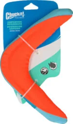 Boomerang pentru câini M, plutitor, culori asortate verde sau portocaliu – Chuckit! Amphibious Boomerang - imagine 3