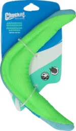 Boomerang pentru câini M, plutitor, culori asortate verde sau portocaliu – Chuckit! Amphibious Boomerang - imagine 2