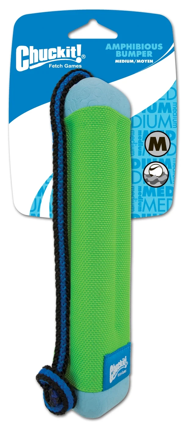 Dummy de aport cu frânghie, plutitor, ø 5 cm x 25 cm – Chuckit! Amphibious Bumper M - imagine 2