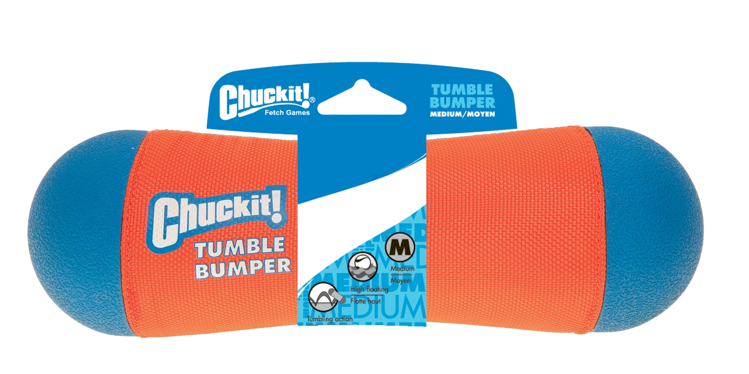 Bumper de aport M, plutitor, ø 6 x 21 cm – Chuckit! Tumble Bumper - imagine 1