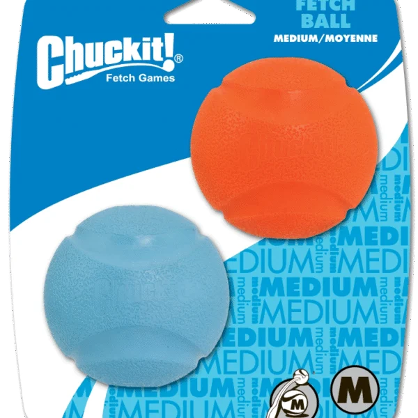Minge pentru câini din cauciuc, Ø 6 cm, 2 bucăți – Chuckit! Fetch Ball M