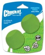 Minge pentru câini din cauciuc, cu formă angulară, S 5 cm, 2 bucăți – Chuckit! Erratic Ball