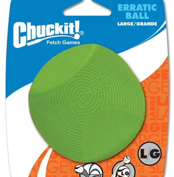 Minge pentru câini din cauciuc, cu formă angulară, L 7 cm – Chuckit! Erratic Ball