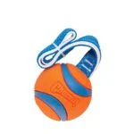 Jucărie de tras pentru câini cu minge de tenis și bandă, ø 7 cm – Chuckit! Ultra Tug L - imagine 3