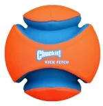 Minge de fotbal pentru câini cu adâncituri din cauciuc, Ø 19 cm – Chuckit! Kick Fetch Dog L - imagine 2