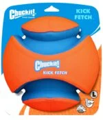 Minge de fotbal pentru câini cu adâncituri din cauciuc, Ø 19 cm – Chuckit! Kick Fetch Dog L