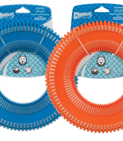 Frisbee pentru câini cu exterior din cauciuc, plutitor – Chuckit! Rugged Flyer L