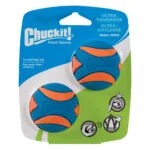 Minge de cauciuc pentru câini cu chițăitoare S, ø 5 cm, 2 bucăți – Chuckit! Ultra Squeaker Ball
