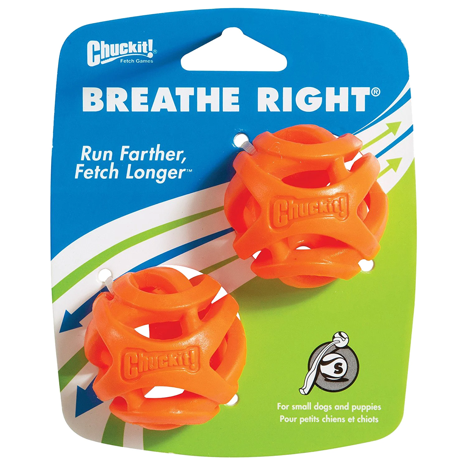 Minge de aport pentru câini S, plutitoare, 5 cm, 2 bucăți – Chuckit! Air Fetch Ball - imagine 1