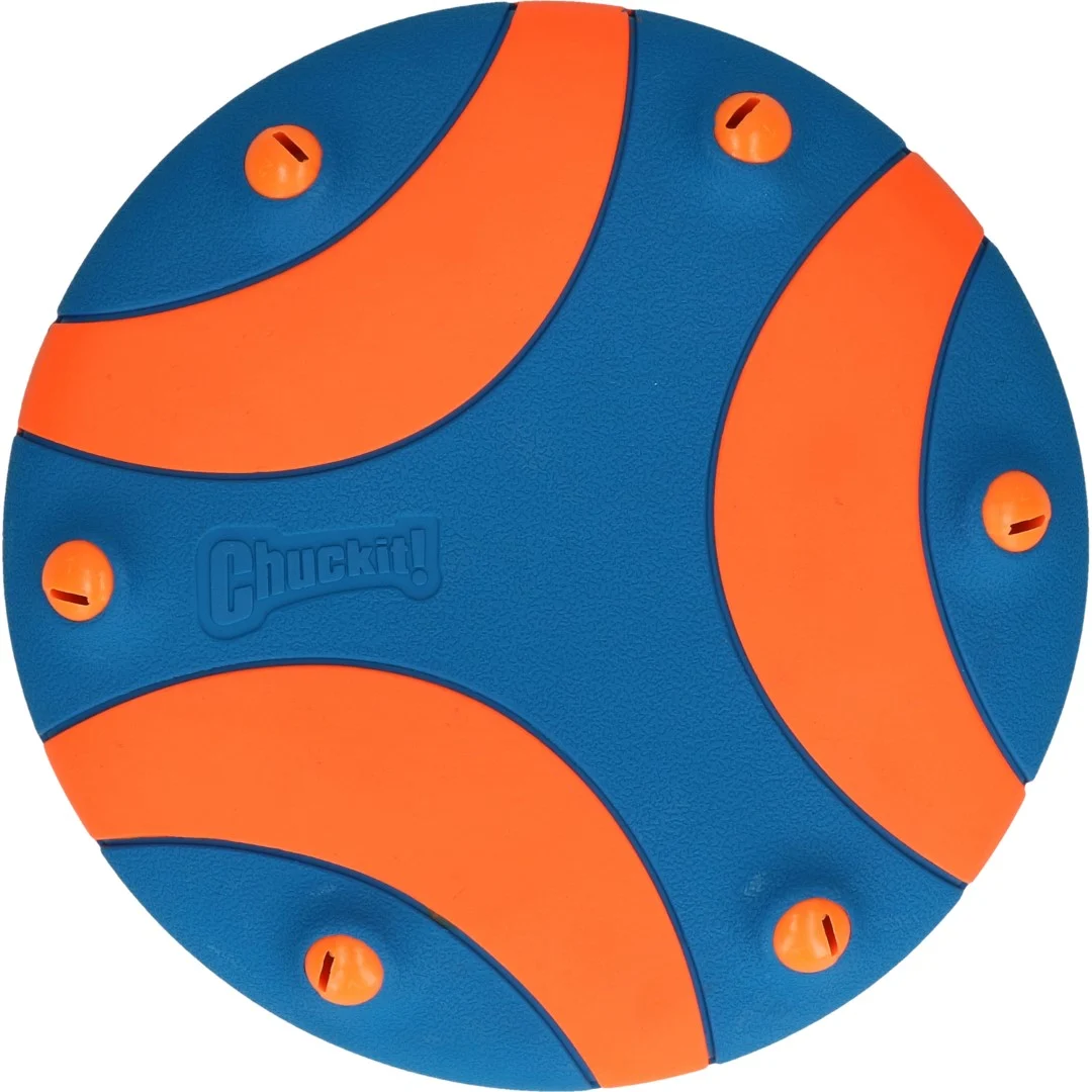 Frisbee pentru câini din cauciuc, cu fluier, 28 cm – Chuckit! Whistle Flight - imagine 3