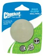 Minge din cauciuc pentru câini, fosforescentă, Ø 5 cm – Chuckit! Max Glow S