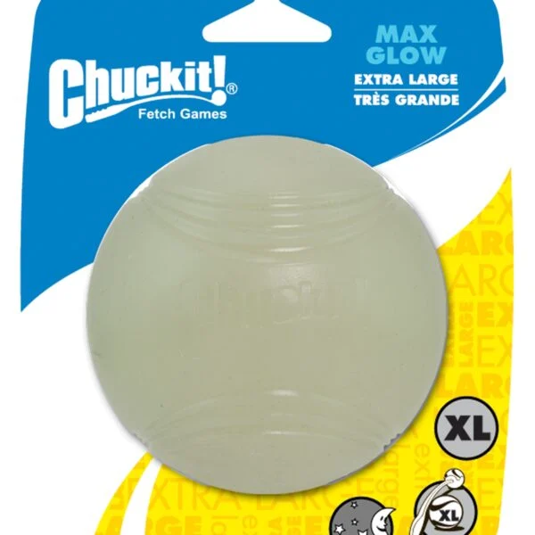 Minge din cauciuc pentru câini, luminoasă, Ø 9 cm – Chuckit! Max Glow XL