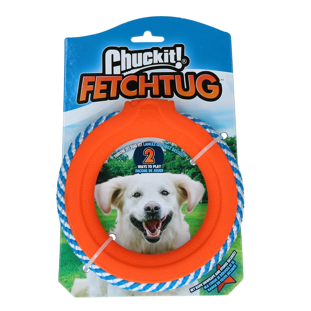 Jucărie de aport cu frânghie, Ø 13 cm – Chuckit! FetchTug - imagine 1