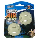Minge luminoasă pentru câini S, plutitoare, 4,5 cm, 2 bucăți – Chuckit! Air Glow Fetch Ball