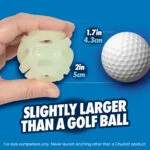 Minge luminoasă pentru câini S, plutitoare, 4,5 cm, 2 bucăți – Chuckit! Air Glow Fetch Ball - imagine 6