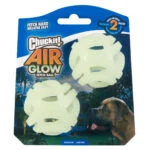 Minge luminoasă pentru câini M, plutitoare, 6 cm, 2 bucăți – Chuckit! Air Glow Fetch Ball