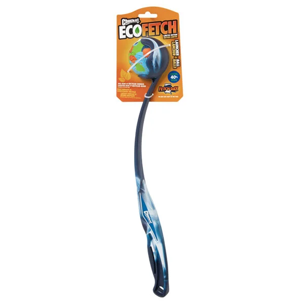 Aruncător de mingi cu minge și mâner ergonomic, 45,7 cm – Chuckit! Eco Fetch Launcher + Ball
