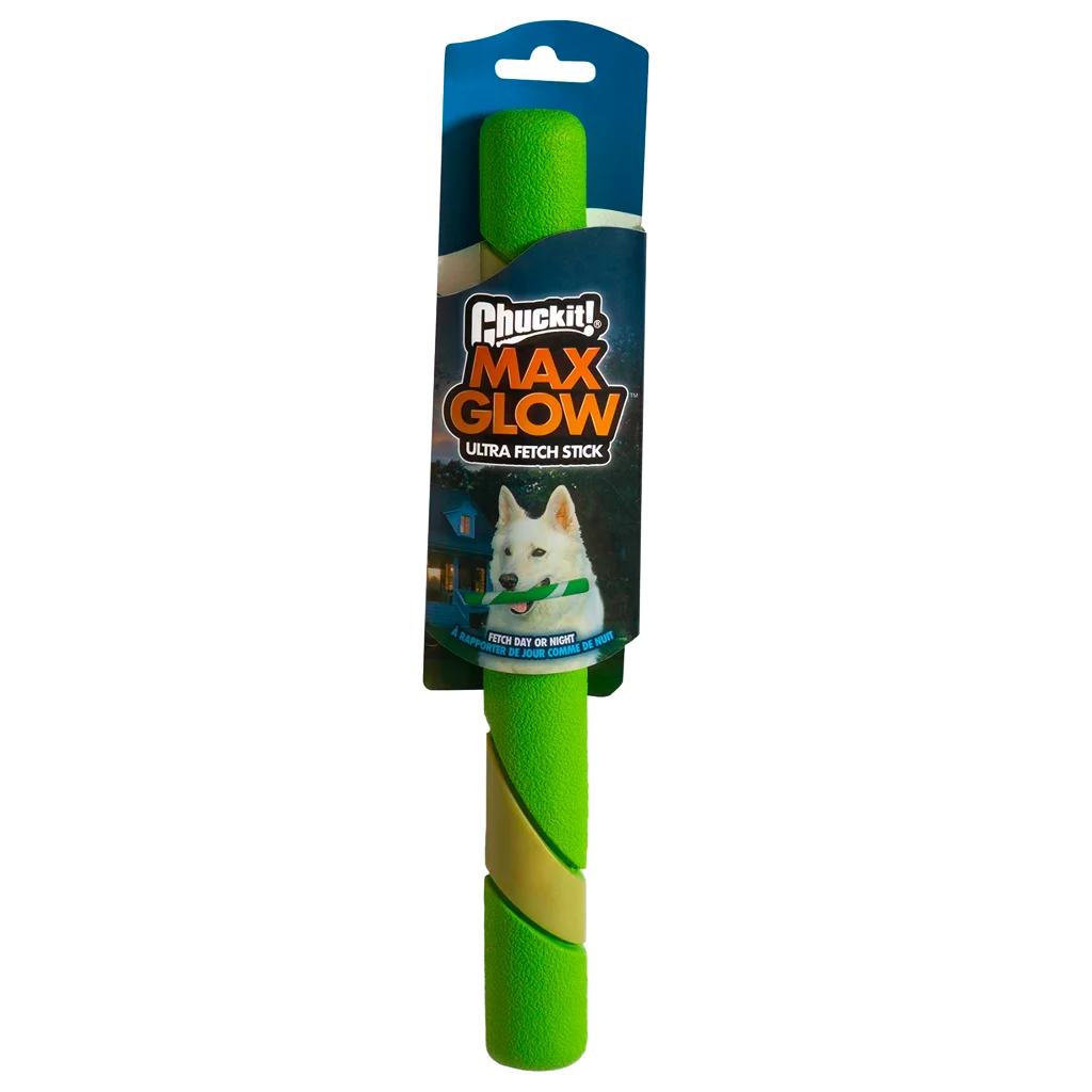 Băț de aport, luminos, 28 cm – Chuckit! Max Glow Ultra Fetch Stick - imagine 1