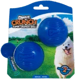 Minge pentru câini cu sunet foșnitor M, ø 6 cm, 2 bucăți – Chuckit! Super Crunch Ball