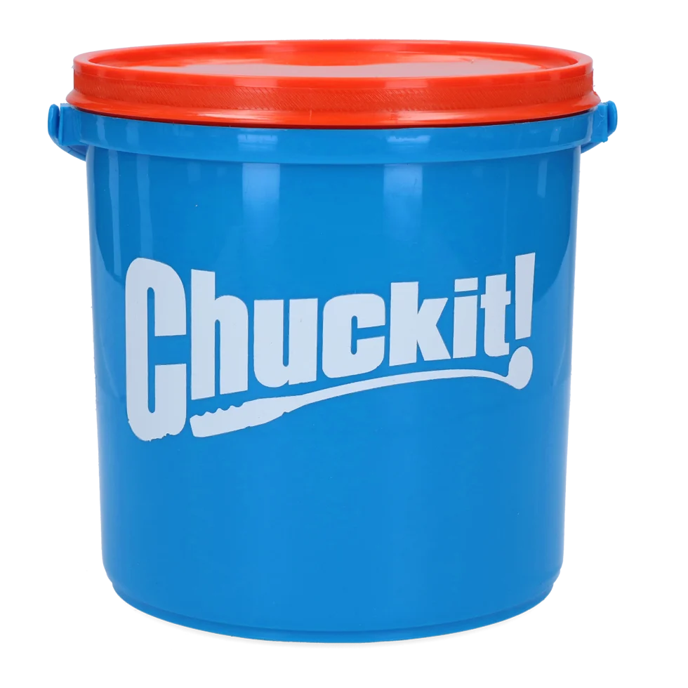 Set de mingi pentru câini cu găleată și orificii de scurgere, 8 mingi M – Chuckit! Bucket - imagine 3