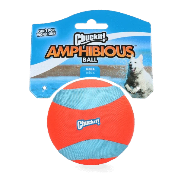 Minge mare plutitoare pentru câini, portocalie, 11,5 cm – Chuckit! Amphibious Mega Ball