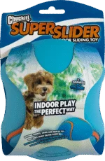 Jucărie de alunecat pentru câini cu chițăitoare, 18 x 14 cm – Chuckit! Indoor Super Slider