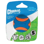 Minge de cauciuc pentru câini cu chițăitoare, S, ø 5 cm, 1 bucată – Chuckit! Ultra Squeaker Ball