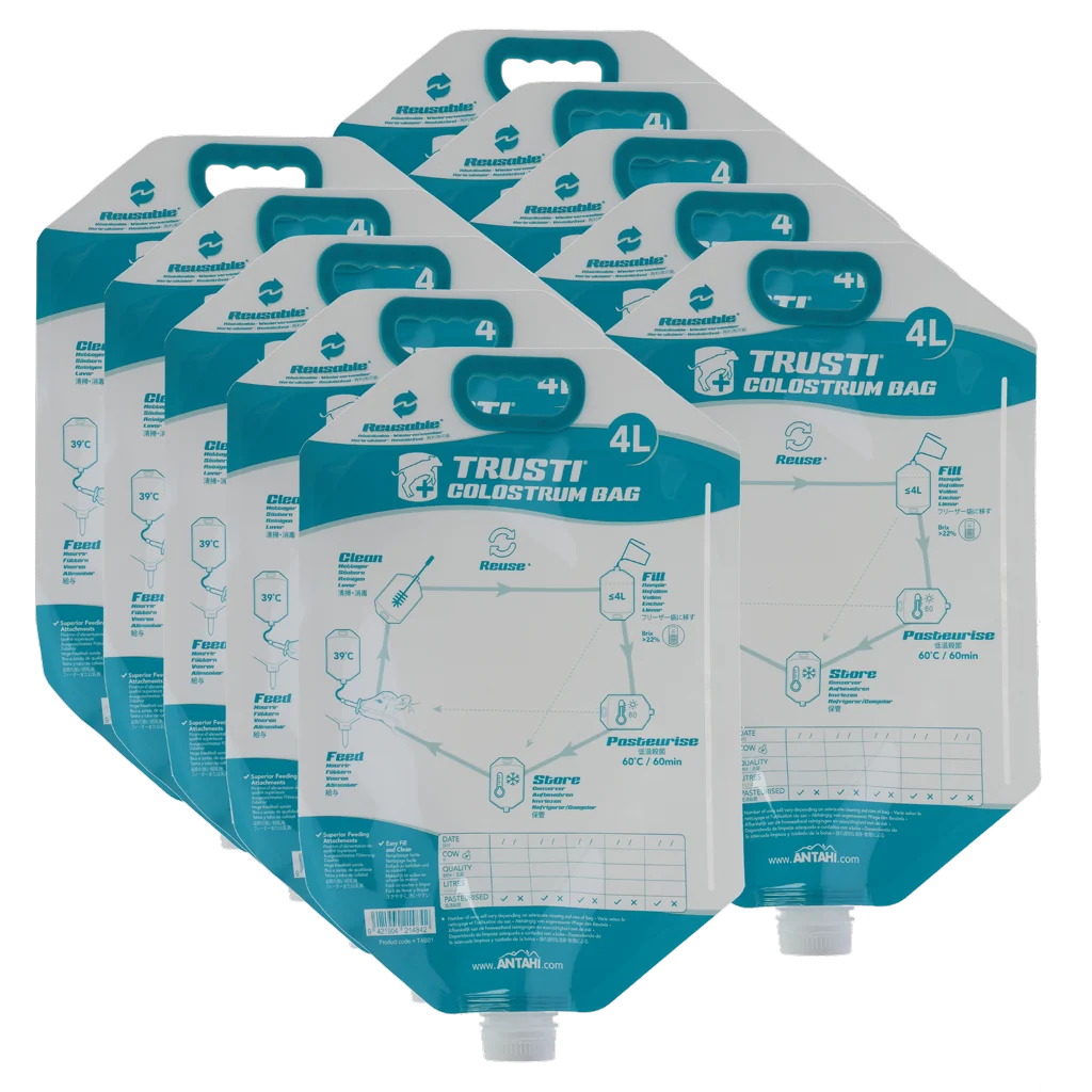 Pungi reutilizabile pentru colostru de viței, 4 l, 10 bucăți – Antahi Trusti Colostrum Bag - imagine 1