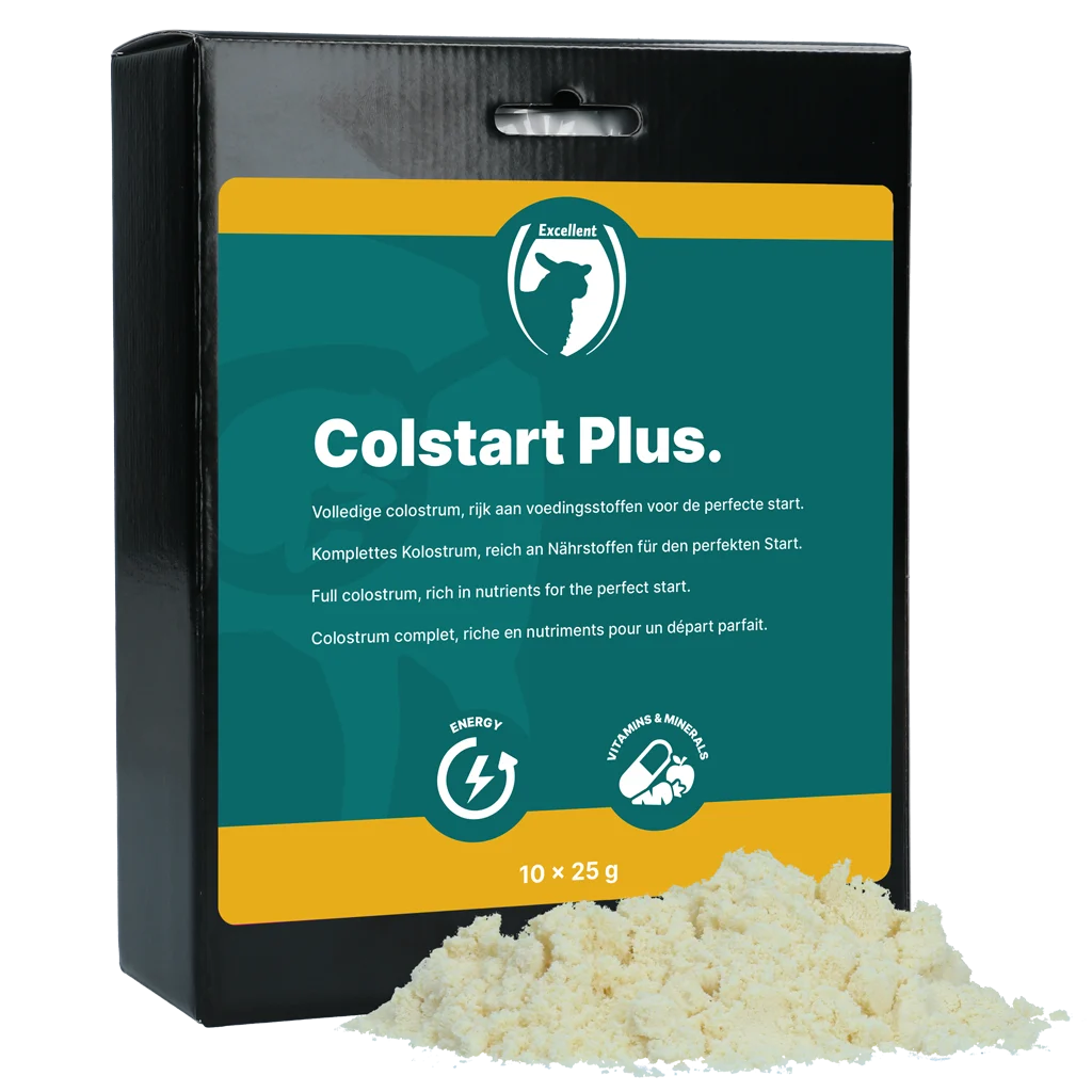 COLS50025.png Pulbere de colostru pentru miei nou născuți, 10 x 25 g – Excellent Colstart Plus - imagine 1