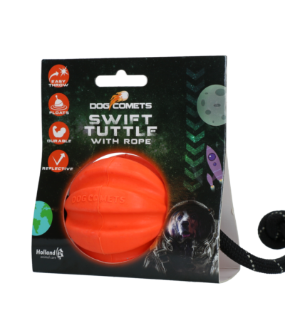 Minge pentru câini cu frânghie, portocalie – Dog Comets Swift Tuttle