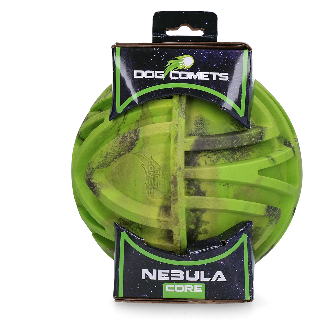 Minge de aport cu proeminențe și sărituri imprevizibile, verde, Ø 18 cm – Dog Comets Nebula Core - imagine 1
